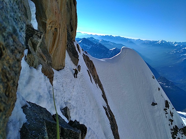 Arête Kuffner, Mont Maudit, Chamonix