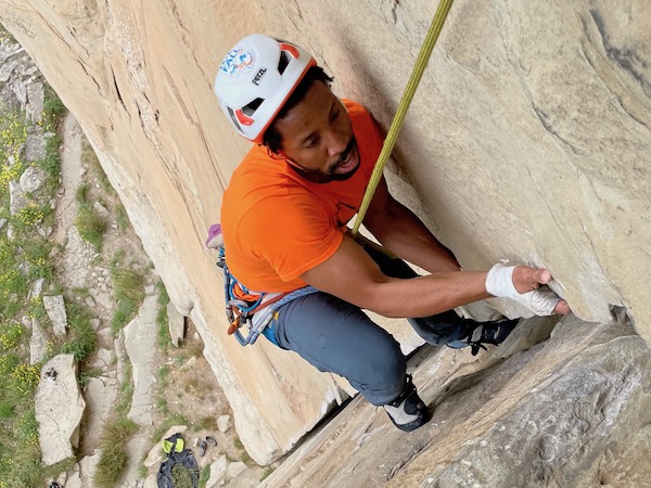 Escalade trad à Annot