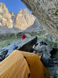 Bivouac pilier sud des Ecrins